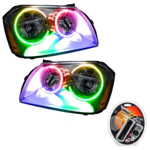 Dodge Magnum Headlight Assemblies - ORACLE Lighting - SMD Pre-Assembled ColorSHIFT - Chrome - `05-`07